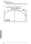 Page 59Appendix D –  Throw Ratio
 50
T
HROW
 R
ATIO
Ceiling Mount Installation
The following illustration and tables explain how to calculate the throw ratio for a ceil-
ing mount configuration. The tables provide values for screen ratios of 16:9 and 4:3.
SCREEN
z1 z2
(Ceiling level)
y1, y2 