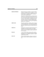 Page 237Appendix B: Glossary 227
dedicated notificationWhen the first port of Amanda is set aside for notifica-
tion only. It is displayed as 1/N (as opposed to 1/A) on 
the Main Screen of a standalone Amanda system. The 
port description is displayed as Notify (as opposed to 
Answer) on the Amanda Monitor.
The extension connected to port 1 of Amanda must have 
outside access so that pager notification can be success-
ful. You must make sure that no incoming calls are rout-
ed to port 1 and instead port 2 is...