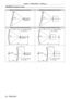 Page 34Chapter 2 Getting Started — Setting up
34 - ENGLISH
[GEOMETRY] projection range
[VERTICAL KEYSTONE] (viewed from the side)[HORIZONTAL KEYSTONE] (viewed from above)
ScreenScreen
Vertical arc correction (viewed from the side) Horizontal arc correction (viewed from above)
ScreenProjection distance
Arc radiusScreen Projection distance
Arc radius
Arc center
Screen
Projection distance
Arc radiusArc centerScreen
Projection distance
Arc radius   