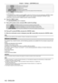 Page 142Chapter 4 Settings — [NETWORK] menu
142 - ENGLISH
[FREEZE]Freezes the projected image.
[COLOR] Adjusts the color saturation.
[TINT] Adjusts the tint.
[RASTER PATTERN] Displays the raster pattern.
[ENABLE / DISABLE] Enables/disables the control of the projector with the Art-Net function.
[NONE] No definition
*1 Only for PT-DZ780
 fThe settings can be made by pressing  as  to select the channel to set and pressing the  button 
to display the item list, and pressing  as to select an item, and then pressing...