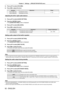 Page 92Chapter 4 Settings — [PROJECTOR SETUP] menu
92 - ENGLISH
3) 
Press as to select [VOLUME].
4)  Press qw to adjust the level.
Operation Adjustment Range
Press the w button. Increases the volume.
0 ~ 63
Press the q button. Decreases the volume.
Adjusting the left to right audio balance
1) 
Press as to select [AUDIO SETTING].
2)  Press the  button.
 
f The 
[AUDIO SETTING]  screen is displayed.
3)  Press as to select [BALANCE].
4)  Press qw to adjust the level.
Operation AdjustmentRange of adjustment
Press...