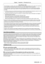 Page 21Chapter 1 Preparation — Precautions for use
ENGLISH - 21
About Wireless LANs
The advantage of a wireless LAN is that information can be exchanged between a PC or other such equipment 
and an access point using radio waves as long as you are within range for radio transmissions.
On the other hand, because the radio waves can travel through obstacles (such as walls) and are available 
everywhere within a given range, problems of the type listed below may occur if security-related settings are 
not made....