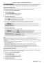Page 101Chapter 4 Settings — [PROJECTOR SETUP] menu
ENGLISH - 101
[ECO MANAGEMENT]
Set the ECO management function to reduce the power consumption depending on the usage condition.
Setting [AUTO POWER SAVE] 
Enable/disable the [AMBIENT LIGHT DETECTION] and [NO SIGNAL LIGHTS-OUT] functions.
1) 
Press 
 as to select [ECO MANAGEMENT].
2)
 
Press the  button.
 fThe 

[ECO MANAGEMENT] screen is displayed.
3)
 
Press 
 as to select [AUTO POWER SAVE].
4)
 
Press 
 qw to switch the item.
 fThe items will switch each...