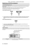 Page 40Chapter 3 Basic Operations — Switching on/off the projector
40 - ENGLISH
Switching on/off the projector
Connecting the power cord
Make sure that the supplied power cord is securely fixed to the projector body to prevent it from being 
removed easily.
Confirm that the  switch is on the  side before connecting the power cord.
Use the power cord matching with the power supply voltage and the shape \
of the outlet.
For details of power cord handling, refer to “Read this first!” (x page 5).
How to attach the...