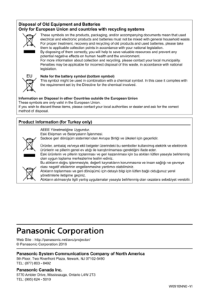 Page 247Disposal of Old Equipment and Batteries
Only for European Union and countries with recycling systems
These symbols on the products, packaging, and/or accompanying documents \
mean that used 
electrical and electronic products and batteries must not be mixed with general household waste.
For proper treatment, recovery and recycling of old products and used ba\
tteries, please take 
them to applicable collection points in accordance with your national le\
gislation.
By disposing of them correctly, you will...