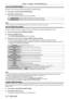 Page 110Chapter 4 Settings — [3D SETTINGS] menu
110 - ENGLISH
[3D COLOR MATCHING]
Switch the color matching correction data applied to displayed image.
1) 
Press 
 as to select [3D COLOR MATCHING].
2)
 
Press 
 qw to switch the item.
 fThe items will switch each time you press the button.
[SHARED 2D/3D] Uses same correction data for 2D signal and 3D signal.
[SEPARATE 2D/3D] Uses different correction data for 2D signal and 3D signal.
Note
 fSwitch the setting of [COLOR MA TCHING] (x   page   113) while the signal...