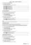 Page 127Chapter 4 Settings — [DISPLAY OPTION] menu
ENGLISH - 127
3) Press as to select [OSD DESIGN].
4)  
Press 
 qw to switch the item.
 fThe items will switch each time you press the button.
[1] Sets to yellow.
[2] Sets to blue.
[3] Sets to white.
[4] Sets to green.
[5] Sets to peach.
[6] Sets to brown.
Setting [OSD MEMORY]
Set hold for the position of the menu screen (OSD) cursor.
1)
 
Press 
 as to select [ON-SCREEN DISPLAY].
2)
 
Press the  button.
 fThe 

[ON-SCREEN DISPLAY] screen is displayed.
3)
 
Press...