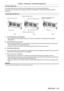 Page 197Chapter 6 Maintenance — Maintenance/replacement
ENGLISH - 197
For the air filter unit
The section describes the maintenance of the standard air filter unit attached to the projector.
This air filter unit is the same as the Replacement Filter Unit (Model No.: ET
-
 EMF330) (accessory/optional 
accessory).
Removing the air filter unit
Grip on the air filter unit (b)
Grip on the air filter unit (a)
Fig. 3
Fig. 2
Fig. 1
Air filter cover
Air filter unit
Tabs on the projector body (d) Tabs on the projector...