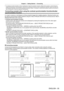 Page 55Chapter 2 Getting Started — Connecting
ENGLISH - 55
 fFor twisted-pair-cable transmitters of other manufacturers of which the operation has been verified with the projector , visit the Panasonic 
website (http://panasonic.net/avc/projector/). Note that the verification for devices of other manufacturers has been made for the items set 
by Panasonic Corporation, and not all the operations have been verified. For operation or performance problems caused by the devices of 
other manufacturers, contact the...