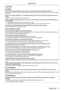 Page 11ENGLISH - 11
Read this first!
CAUTION:
 rPOWER
When disconnecting the power cord, be sure to hold the power plug and power connector
.
If the power cord itself is pulled, the lead will become damaged, and fire, short-circuits or serious electric shocks 
will result.
When not using the projector for an extended period of time, disconnect the power plug from the wall 
outlet.
Failure to do so may result in fire or electric shock.
Before replacing the projection lens, be sure to turn off the power and...