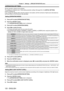 Page 120Chapter 4 Settings — [PROJECTOR SETUP] menu
120 - ENGLISH
[OPERATION SETTING]
Set the operation method of the projector.
The settings are reflected when “Initial setting (operation setting)” (x
  page   60) in the [INITIAL SETTING] 
screen is already set.
If you change the settings while using the projector, the duration until the luminance of light source decreases by 
half may shorten or the luminance may decrease.
Setting [OPERATING MODE]
1) Press  as to select [OPERATION SETTING].
2)  
Press the...