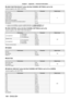 Page 188Chapter 7 Appendix — Technical information
188 - ENGLISH
 rLENS FUNCTION SELECT (when [Art-Net CHANNEL  SETTING] is set to [1])
Operate together with LENS CONTROL.
PerformanceParameterDefault value
No operation 0
- 15
0
LENS H SHIFT
16
- 31
LENS V SHIFT 32
- 47
LENS FOCUS 48
- 63
LENS ZOOM 64
- 79
Move to the home position
*180-95
Move to the ET-
DLE030 lens standard position*2
No operation 96 - 255
*1 Operation when [NORMAL] is selected in [HOME POSITION] in the [HOME POSITION] screen
*2  Operation when...