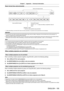 Page 195Chapter 7 Appendix — Technical information
ENGLISH - 195
Basic format (has subcommands)
Parameter (6 bytes)*1
Symbol “+” or “–” (1 byte) and setting or adjustment va\
lue (5 
bytes)
Operation (1 byte)
*1
“=” (Set the value specified using parameter)
Sub command (5 bytes) Same as the basic format
*1 When transmitting a command which does not need a parameter
, an operation (E) and parameter are not necessary.
Attention
 fIf a command is sent after the light source starts lighting, there may be a delay in...