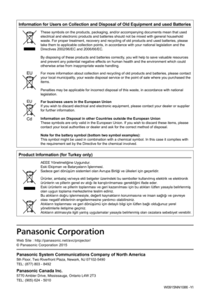 Page 219Information for Users on Collection and Disposal of Old Equipment and us\
ed Batteries
These symbols on the products, packaging, and/or accompanying documents \
mean that used 
electrical and electronic products and batteries should not be mixed with general household 
waste. For proper treatment, recovery and recycling of old products and \
used batteries, please 
take them to applicable collection points, in accordance with your natio\
nal legislation and the 
Directives 2002/96/EC and 2006/66/EC.
By...