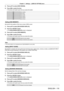 Page 119Chapter 4 Settings — [DISPLAY OPTION] menu
ENGLISH - 119
3) Press as to select [OSD DESIGN].
4)  
Press 
 qw to switch the item.
 fThe items will switch each time you press the button.
[1] Sets to yellow.
[2] Sets to blue.
[3] Sets to white.
[4] Sets to green.
[5] Sets to peach.
[6] Sets to brown.
Setting [OSD MEMORY]
Set hold for the position of the menu screen (OSD) cursor.
1)
 
Press 
 as to select [ON-SCREEN DISPLAY].
2)
 
Press the  button.
 fThe 

[ON-SCREEN DISPLAY] screen is displayed.
3)
 
Press...