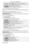 Page 158Chapter 4 Settings — [NETWORK] menu
158 - ENGLISH
[DHCP][ON]
If a DHCP server exists in the network where the projector is to be 
connected, obtains the IP address automatically.
[OFF] If a DHCP server does not exist in the network where the projector 
is to be connected, set [IP ADDRESS], [SUBNET MASK], and 
[DEFAULT GATEWAY].
[IP ADDRESS] Enter the IP address when a DHCP server is not used.
[SUBNET MASK] Enter the subnet mask when a DHCP server is not used.
[DEFAULT GATEWAY] Enter the default gateway...