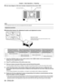 Page 68Chapter 3 Basic Operations — Projecting
68 - ENGLISH
 rFront view diagram of the lens mounter (viewed from the screen side)
(a)
(b) (c)
Lens mount bracket
Fixing screws
Note
 f
Focus adjustment screws (a), (b), and (c) are adjusted with the lens attached.
Adjustment procedure
 rRelationship between the adjustment location and adjustment screws
(b) (c)
(b)+(c)
(a)
Adjustment location:
Location where the just focus point of the screen is in the 
inner side of the screen
When the just focus point of 
the...