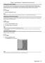 Page 73Chapter 3 Basic Operations — Operating with the remote control
ENGLISH - 73
Using the function button
The  button of the remote control can be used as a simplified shortcut button by assigning the 
following functions: [P IN P], [SUB MEMORY], [SYSTEM SELECTOR], [SYSTEM DAYLIGHT VIEW], [FREEZE], 
[WAVEFORM MONITOR], [LENS MEMORY LOAD], [LEFT/RIGHT SWAP], [PROJECTION METHOD]
 button
1) Press the  button.
Note
 f Assignment of the function is performed from the [PROJECT OR SETUP] menu → [FUNCTION BUTTON] (x...