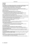 Page 1010 - ENGLISH
Read this first!
WARNING:
 rPOWER
The wall outlet or the circuit breaker shall be installed near the equipment and shall be easily accessible 
when problems occur. If the following problems occur, cut off the power supply immediately.
Continued use of the projector in these conditions will result in fire or electric shock.
 fIf foreign objects or water get inside the projector

, cut off the power supply.
 fIf the projector is dropped or the cabinet is broken, cut of

f the power supply....