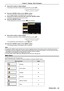 Page 45ENGLISH - 45
5) Press as to switch or adjust settings.
 fSome items will switch in order as follows each time you press as.
ABC
6) Press the  button or the  button.
 fThe changed settings or the adjusted value is confirmed. 
7) Press as to select a sub-menu item, press the  button.
 fSwitches to the next layer of the menu screen.
8) Press the  button.
 fIf the selected item can be set or adjusted,  will be displayed.
9) Press as to switch or adjust settings.
 fSome items will switch in order as follows...