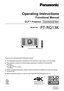 Page 1Thank you for purchasing this Panasonic product.
 ■The Operating Instructions correspond to the firmware’

s main version 2.00 and higher.
 ■This manual is common to all the models regardless of suffixes of the Model No.
 zfor India
P T- RQ13 K D
 zfor other countries or regions
P T- RQ13 K 
 ■
Before operating this product, please read the instructions carefully and save this manual 
for future use.
 ■Before using this product, be sure to read “Read this first!” (
x 

pages   5   to   13).
TQBJ0930-2...