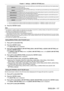 Page 117Chapter 4 Settings — [DISPLAY OPTION] menu
ENGLISH - 117
[SINGLE]Sets the SDI1 input and the SDI2 input, and the SDI3 input and the SDI4 input of the Interface Board 
to single link.
(Factory default setting)
[DUAL]
*1Sets the SDI1 input and the SDI2 input, or the SDI3 input and the SDI4 input of the Interface Board to 
dual link.
[DUAL/SINGLE]
*2Sets the SDI1 input and the SDI2 input of the Interface Board to dual link, and the SDI3 input and the 
SDI4 input of the Interface Board to single link....
