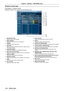 Page 170Chapter 4 Settings — [NETWORK] menu
170 - ENGLISH
[Projector status] page
Click [Status] → [Projector status].
Display the status of the projector for the following items.
14
17
187
10
8
9
1
2
3
4
19 
5
6
11
12
13
16 15
1 [PROJECT
OR TYPE]
Displays the type of the projector.
2
 
[MAIN VERSION]
Displays the firmware version of the projector

.
3
 
[POWER]
Displays the status of the power

.
4
 
[SHUTTER]
Displays the status of shutter function (ON: enabled (closed), 
OFF: disabled (open)).
5

 
[OPERA...