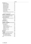 Page 44 - ENGLISH
Contents
[NETWORK] menu     161
[DIGIT
AL LINK MODE]
    
 161
[DIGIT
AL LINK SETUP]
    
 161
[DIGIT
AL LINK STATUS]
    
 162
[NETWORK SETUP]
    
 162
[NETWORK CONTROL]
    
 163
[NETWORK ST
ATUS]
    
 163
[DIGIT
AL LINK MENU]
    
 164
[Art-Net SETUP]
    
 164
[Art-Net CHANNEL
 SETTING]
    
 164
[Art-Net ST
ATUS]
    
 165
Network connection
    
 165
Connecting to a twisted-pair-cable transmitter
 
  
 166
Accessing from the web browser
    
 167
Chapter 5 Maintenance
Light...