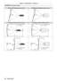 Page 38Chapter 2 Getting Started — Setting up
38 - ENGLISH
[GEOMETRY] projection range
[VERTICAL KEYSTONE] (viewed from the side)[HORIZONTAL KEYSTONE] (viewed from above)
ScreenScreen
Vertical arc correction (viewed from the side) Horizontal arc correction (viewed from above)
ScreenProjection distance
Arc radiusScreen Projection distance
Arc radius
Arc center
Screen
Projection distance
Arc radiusArc centerScreen
Projection distance
Arc radius   