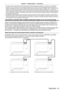 Page 51Chapter 2 Getting Started — Connecting
ENGLISH - 51
 fThe maximum transmission distance between the twisted-pair-cable transmitter and the projector is 100   m (328'1") for the signal with 
resolution of 1   920   x   1   200 dots or less. It is possible to transmit up to 150   m (492'2") if the twisted-pair-cable transmitter supports the 
long-reach communication method. However, the signal that the projector can receive is only up to 1080/60p (1
  920   x   1   080 dots, dot clock...