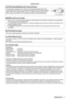 Page 7ENGLISH - 7
Read this first!
CAUTION (North/Middle/South America/Taiwan)
This equipment is equipped with a three-pin grounding-type power plug. Do not 
remove the grounding pin on the power plug. This plug will only fit a grounding-type 
power outlet. This is a safety feature. If you are unable to insert the plug into the 
outlet, contact an electrician. Do not defeat the purpose of the grounding plug.
Do not remove
WARNING (USA and Canada)
 fNot for use in a computer room as defined in the Standard for...