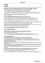 Page 9ENGLISH - 9
Read this first!
WARNING:
 rPOWER
The wall outlet or the circuit breaker shall be installed near the equipment and shall be easily accessible 
when problems occur. If the following problems occur, cut off the power supply immediately.
Continued use of the projector in these conditions will result in fire or electric shock.
 fIf foreign objects or water get inside the projector

, cut off the power supply.
 fIf the projector is dropped or the cabinet is broken, cut of

f the power supply.
 fIf...