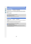 Page 201201
Recording
Applicable modes: 
When Red-Eye Reduction ([ ], [ ]) is selected, Red-Eye Removal is performed 
whenever the flash is used. The camera automatically detects red-eye and corrects the 
picture.
Settings: [ON]/[OFF]
•
[ ] is displayed on the icon when it is set to [ON].
Not available in these cases:
•
Under certain circumstances, red-eye cannot be corrected.
Applicable modes: 
It will select optimal ISO sensitivity with set value as limit depending on the brightness of 
the subject.
Settings:...