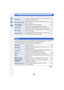 Page 328328
Others
This menu lets you perform the clock settings, select the operating beep tone settings and 
set other settings which make it easier for you to operate the camera.
You can also configure the settings of Wi-Fi related functions.
[Eye Sensor]Enable or disable the eye s ensor. You can also set the 
sensitivity of the eye sensor.P66
[Self Timer Auto Off]Sets whether or not to cancel the self-timer when this 
unit is turned off.P185
[Touch Settings]Enables/disables the Touch operation.P18
[Touch...