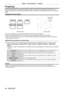 Page 40Chapter 3 Basic Operations —
 Projecting
40 - ENGLISH
Projecting
Check the external device connection (
x page 30), power cord connection (
x page 34), and switch on the 
projector ( x page 36) to start projecting. Select the image for projection, and adjust appe\
arance of the projected 
image.
Selecting the input signal
Control panel
Remote control
The input for projection can be switched. Method to switch the input is \
as follows.
 
f Press the input selection buttons on the remote control and...