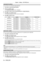 Page 54Chapter 4 Settings —
 [PICTURE] menu
54 - ENGLISH
[ADVANCED MENU]
You can perform more advanced image adjustment.
1) Press as to select [ADVANCED MENU].
2) Press the  button.
 
f The [ADVANCED MENU] screen is displayed.
3) Press as to select one item among [CONTRAST R] ~ [BRIGHTNESS B].
4) Press qw or the  button.
 
f The individual adjustment screen of items are displayed.
5) Press qw to adjust the value.
ItemsOperationAdjustmentAdjustment range
[CONTRAST R]Press the 
w button.
Emphasizes red in...