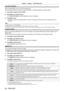 Page 60Chapter 4 Settings —
  [POSITION] menu
60 - ENGLISH
[CLOCK PHASE]
(Only for RGB signals and YCBCR/YPBPR signals input)
You can adjust to achieve an optimal image when there is a ﬂickering image or smeared outlines.
1) Press as to select [CLOCK PHASE].
2) Press qw or the  button.
 
f The [CLOCK PHASE] individual adjustment screen is displayed.
3) Press qw to adjust.
 
f Adjustment value will change between [-16] and [+16]. Adjust so that the amount of interference is at a 
minimum.
Note
 
f Certain...