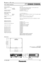 Page 3
SPECFILE
PTD5600/D5600LDLP™Based Projectors
As of May 2006
Power cord length:
Dimensions (W x H x D):
Weight: PTD5600
PTD5600L
Operating temperature:
Operating humidity:
Remote Control Unit
Power supply:
Operation range*:  Wireless: Wired:
Dimensions (W x H x D):
Weight:
Supplied Accessories
Optional Accessories
Replacement lamp unit:
Replacement longlife lamp unit:
Ceiling mount bracket:
Zoom lens (1. 3 1.8:1)
Zoom lens (2.5  4.0:1)
Zoom lens (3. 75.7:1)
Zoom lens (3.4 4.5:1)
Zoom lens (5.7 8.0:1)
Zoom...