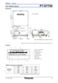 Page 44
PTD7700DLP™Based Projector SPEC FIL E
As of April 2005
Terminals
RGB IN connector pin assignment
1 Remote 1 input/output
2Remote 2 input
3Serial input/output
4SVideo input
5Video input/output
6RGB 1 input
7RGB 2 input
8Optional board slot
no.signal
6 GND
7GND
8GND
9 NC
10 GNDno.signal
11 NC
12SDA*
13HD/SYNC
14 VD
15SCL* no.signal
1R/P
R
2 G/Y
3B/P
B
4 GND
5GND
*Effective when connected to a PC having proper functions.
1 2
2 3
45 678
Weights and dimensions shown are approximate. Specifications subject...