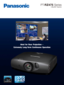 Page 11-Chip DLP™ Projectors
PT-RZ475 Series
Ideal  for  Rear  Projection—
Extremely  Long-Term Continuous Operation 