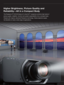 Page 2The Panasonic PT-DZ13K Series of 3-chip DLP™ projectors combine high levels of 
picture quality, reliability, function and system expandability into a compact body. 
Packed with original, advanced Panasonic technology, these projectors supply 
the !exibility to meet a wide range of applications.
Higher Brightness, Picture Quality and 
Reliability—All in a Compact Body 