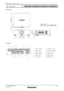 Page 5Dimensions
unit : mm (inch)
NOTE: This illustration is not drawn to scale.
The illustration shows the PT-DW640K/DW640S.
SPECFILE
PT-DW640K/DW640S/DW640LK/DW640LSDLP™Projectors
As of November 2012
SFD12M015
5/17
Terminals
1
78 9 10 11 1223 4 5 6
1 LAN connector
2 Video input
3 S-Video input
4 RGB 1 input
5 HDMI input
6 DVI-D input
7 Remote 1 input
8 Remote 1 output
9 Remote 2 input
10 Serial input
11 Serial output
12 RGB 2 Input
498 (19-19/32)
416 (16-3/8)
423 (16-21/32)
440 (17-5/16)
17 (43/64)
9...