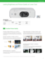 Page 33
Compact Design Delivers Up to 5,000 lm 
PT-FX500 features 5,000 lm and PT-FZ570/FW530 4,500 lm of brightness to 
produce bright and clear images even with the lights on. Documents with text 
and graphics are easy to read, while still images and video are reproduced with 
colorful vibrancy.
Image Optimization for Bright Ambient Light
Panasonic’s original Daylight View Basic uses a built-in sensor to measure 
ambient light and calibrate image projection to suit, optimizing brightness and 
halftone color...
