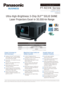 Page 1PT-RZ31K Series
Brightness
Resolution PT-RZ31K
31,000 lm (Center), 30,000 lm*
WUXGA PT-RS30K
SXGA+
Contrast 20,000:1
* Measured according to strict international ISO 21118 standards
PRELIMINARYAs of June 2016
3-Chip DLP™ Projectors
Available from October 2016
PT-RZ3 1K Seri es
Ultra-High-Brightness 3-Chip DLP
™  SOLID SHINE 
Laser Projectors Excel in 30,000 -lm Range
Magnificent Image Quality and 
Reliable Operation
*1 Light source lifetime may be reduced depending on environmental condi\
tions....