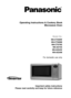 Page 1Operating Instructions & Cookery Book 
Microwave Oven
Model No:
NN-CT559W
NN-CT569M 
NN-CT579S
NN-A574S
NN-A554W
NN-A524M 
For domestic use only
Important safety instructions
Please read carefully and keep for future reference       