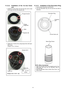 Page 61
61
11.3.2.2. Installation of the 1st lens frameunit
1. Install the 1st lens frame unit onto the lens unit to meet
the through hole (B) with projection (B).
2. Tighten the 3 screws (A) by using torque driver with spec- ified torque.
(Torque :11.8 ± 1.0 N-cm)
11.3.2.3. Installation of the Decoration Ring
1. Use the Name Ring fixture (RFKZ0423)
2. Use new Decoration ring. (Do not use the one which isremoved.) 