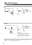 Page 38
38
Making Copies
Zoom/Effects
Copies with variable zoom ratios from 25 %
to 400 % in 1 % increments.
25%400%
1
or
2
The copy Zoom Ratio adjusts automatically to the
selected paper size.
Fit to paper length or width
Fit to paper length and width
12
Opening the ADF
wider than 45
degrees.
∗1
NOTE●If the margin around the original is 5 mm wide or less, the original may\
 not be correctly
detected, and the copy image may be unclear.
Zoom/Effects
■
■ ■
■
■  Zoom
■
■ ■
■
■  Auto Zoom
∗1:For Auto Zoom
An...