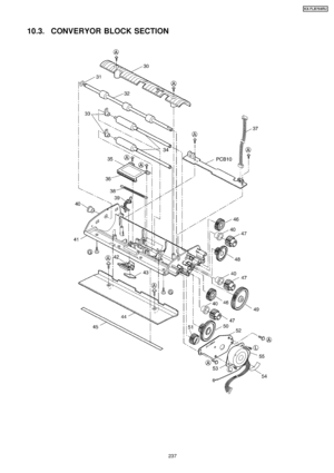 Page 23710.3. CONVERYOR BLOCK SECTION
237
KX-FLB75 8RU
Downloaded From ManualsPrinter.com Manuals 