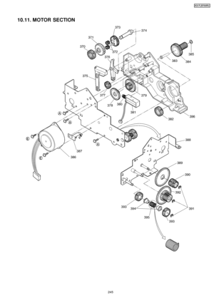 Page 24510.11. MOTOR SECTION
245
KX-FLB75 8RU
Downloaded From ManualsPrinter.com Manuals 