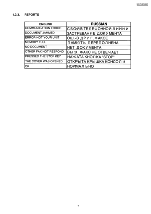 Page 71.3.3. REPORTS
7
KX-FLB75 8RU
Downloaded From ManualsPrinter.com Manuals 